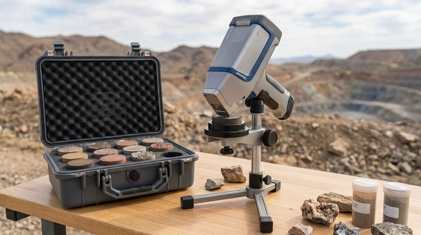 Padrões de referência para pXRF controle em campo